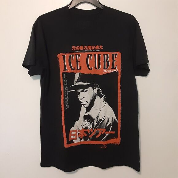 Ice Cube Shirt Mens M Black Japanese Tee Short Sleeve Rap Hip Hop Logo T Shirt - Picture 2 of 7